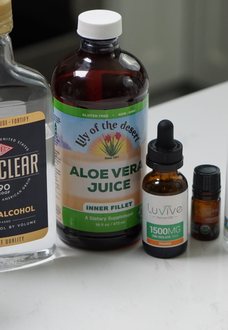 DIY Hand Sanitizer with Essential Oils and CBD